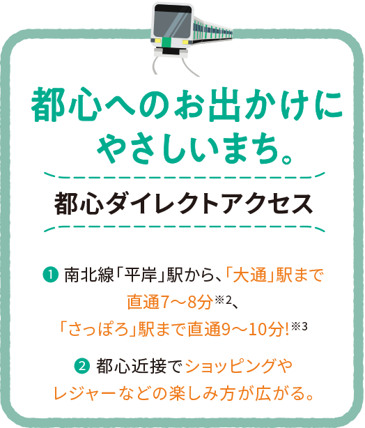 都心のお出かけにやさしいまち