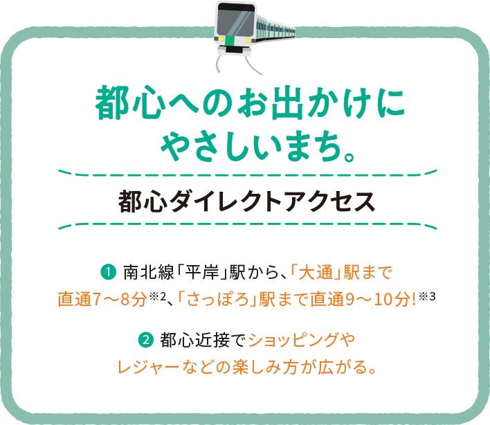 都心のお出かけにやさしいまち