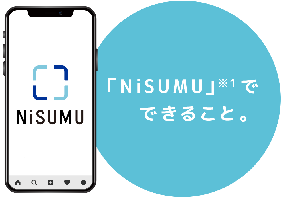 「NISUMU」でできること。